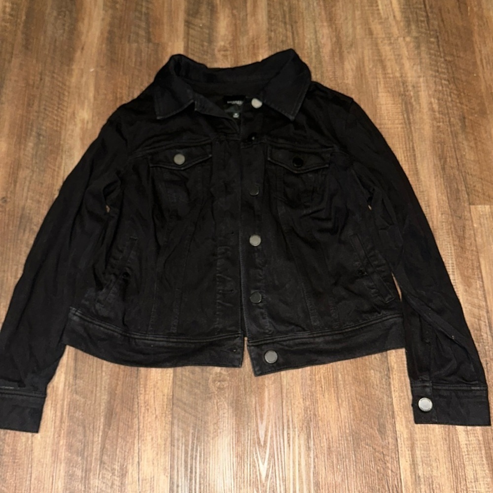 Liverpool Women's Black Los Angeles Stretch Button Up Jacket Size 1X